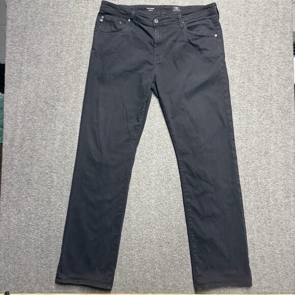 AG Adriano Goldschmied Protege Jeans Mens 38x24 Black Straight Pants - Picture 1 of 8